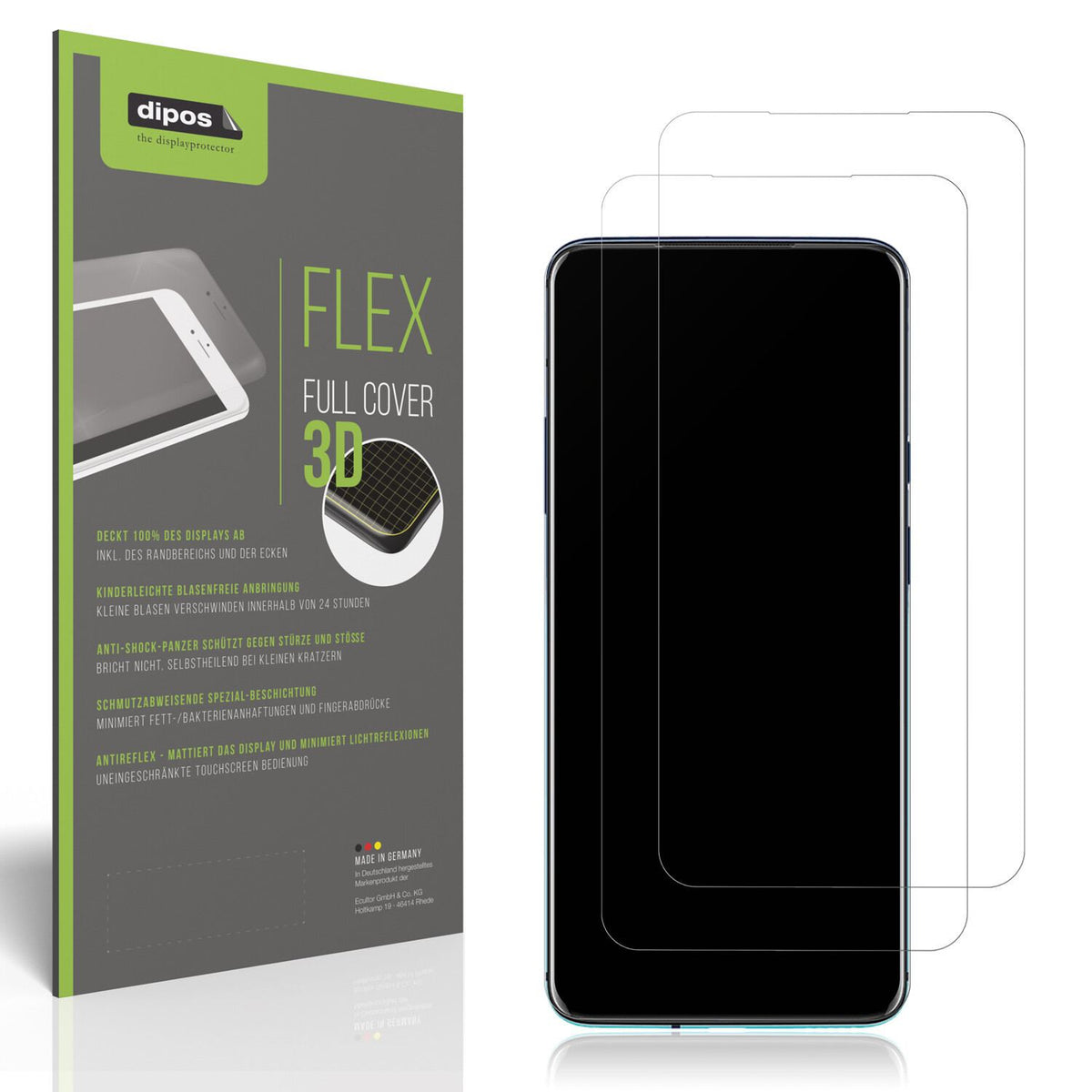 2x Full Cover Schutzfolie matt für OnePlus 7T Pro (1)