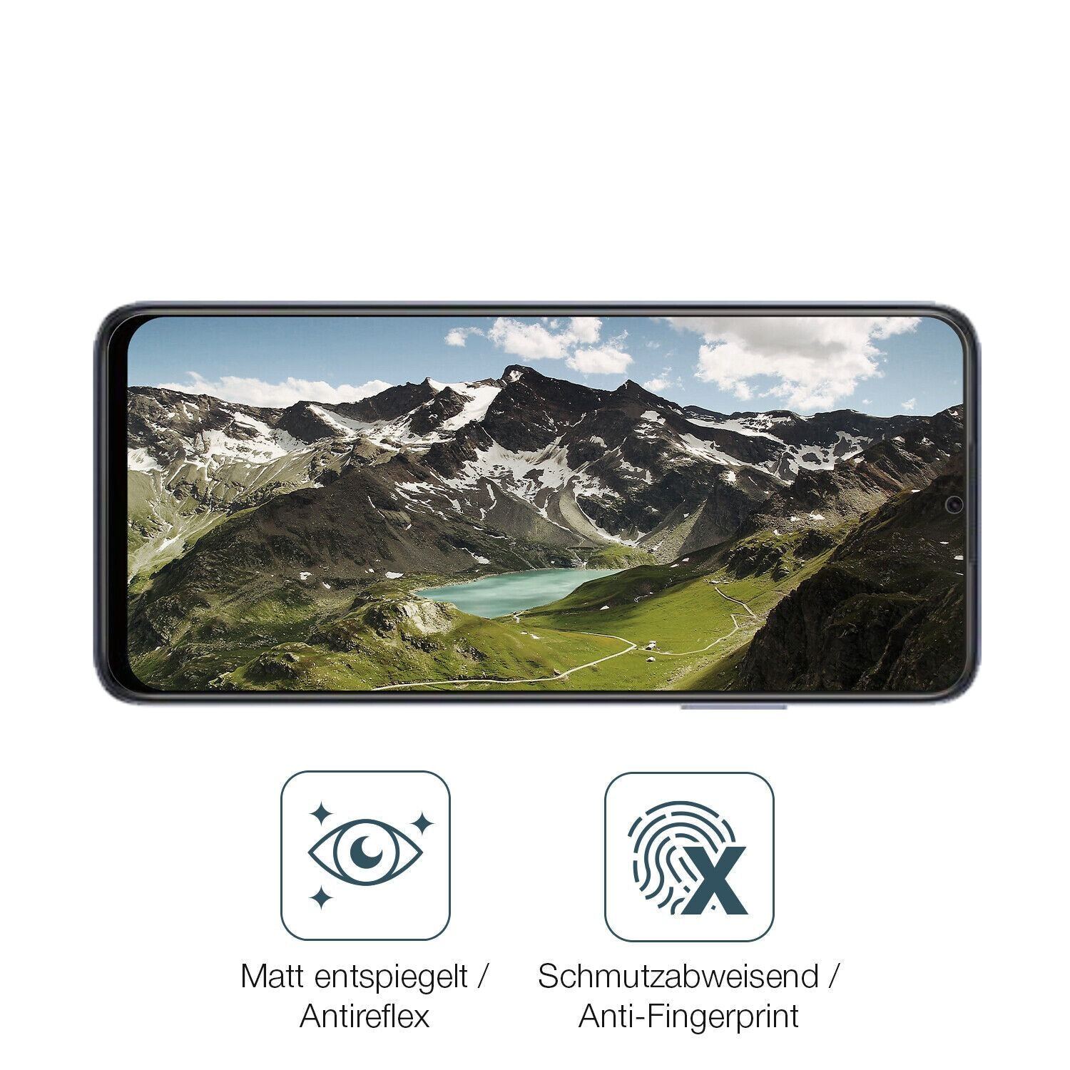 1x 9H Schutzfolie matt für Oppo A17K Panzerfolie (5)