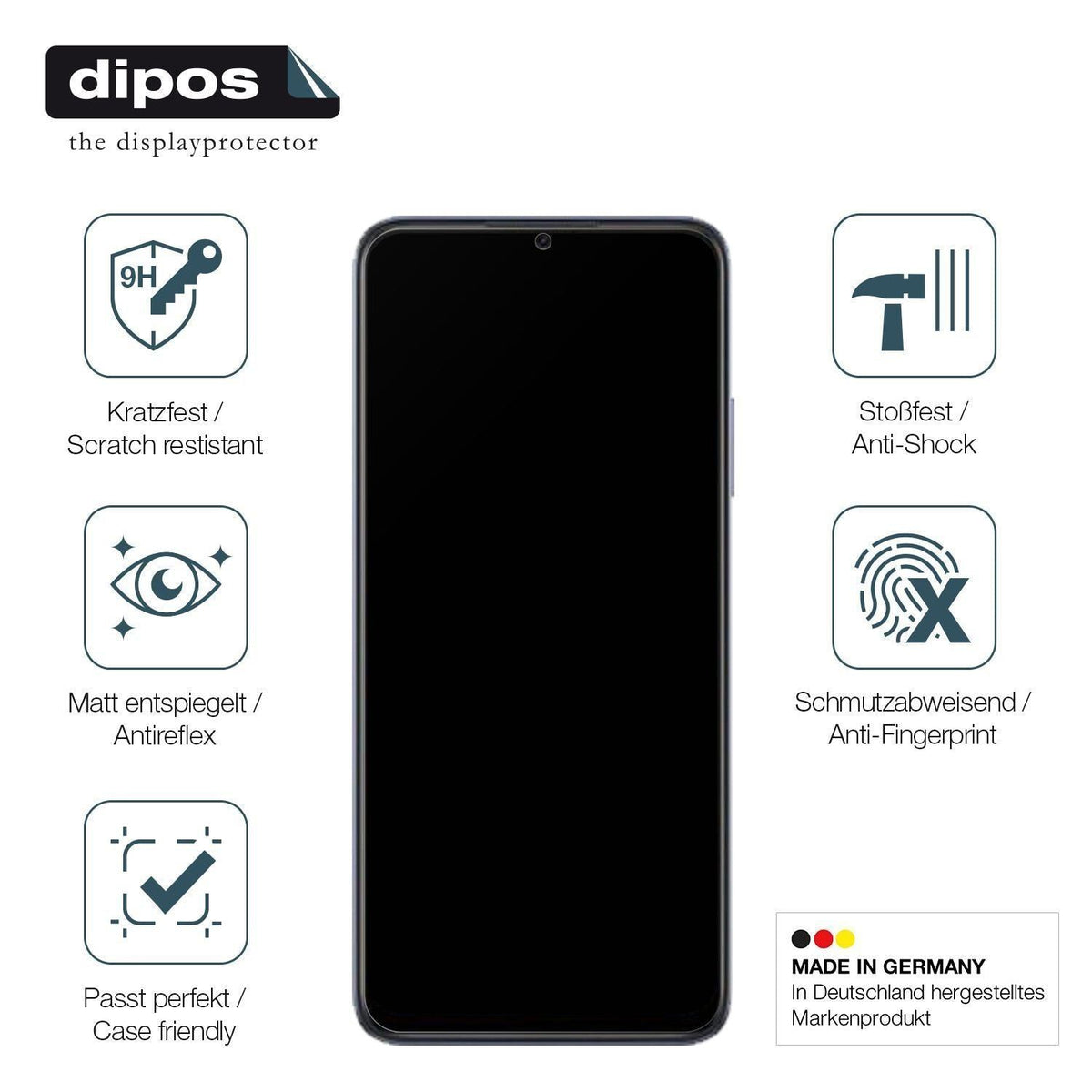 2x 9H Schutzfolie matt für Oppo A17K Panzerfolie (7)