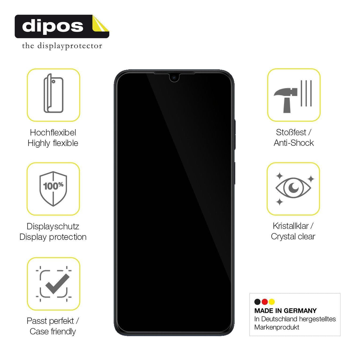 1x 3D Full Cover Schutzfolie für Motorola Moto E22 (7)