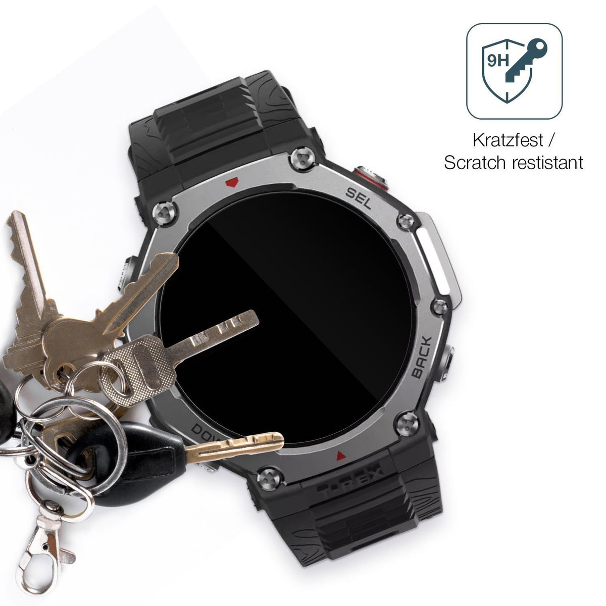 2x 9H Schutzfolie für Amazfit T-Rex 3 Panzerfolie (3)