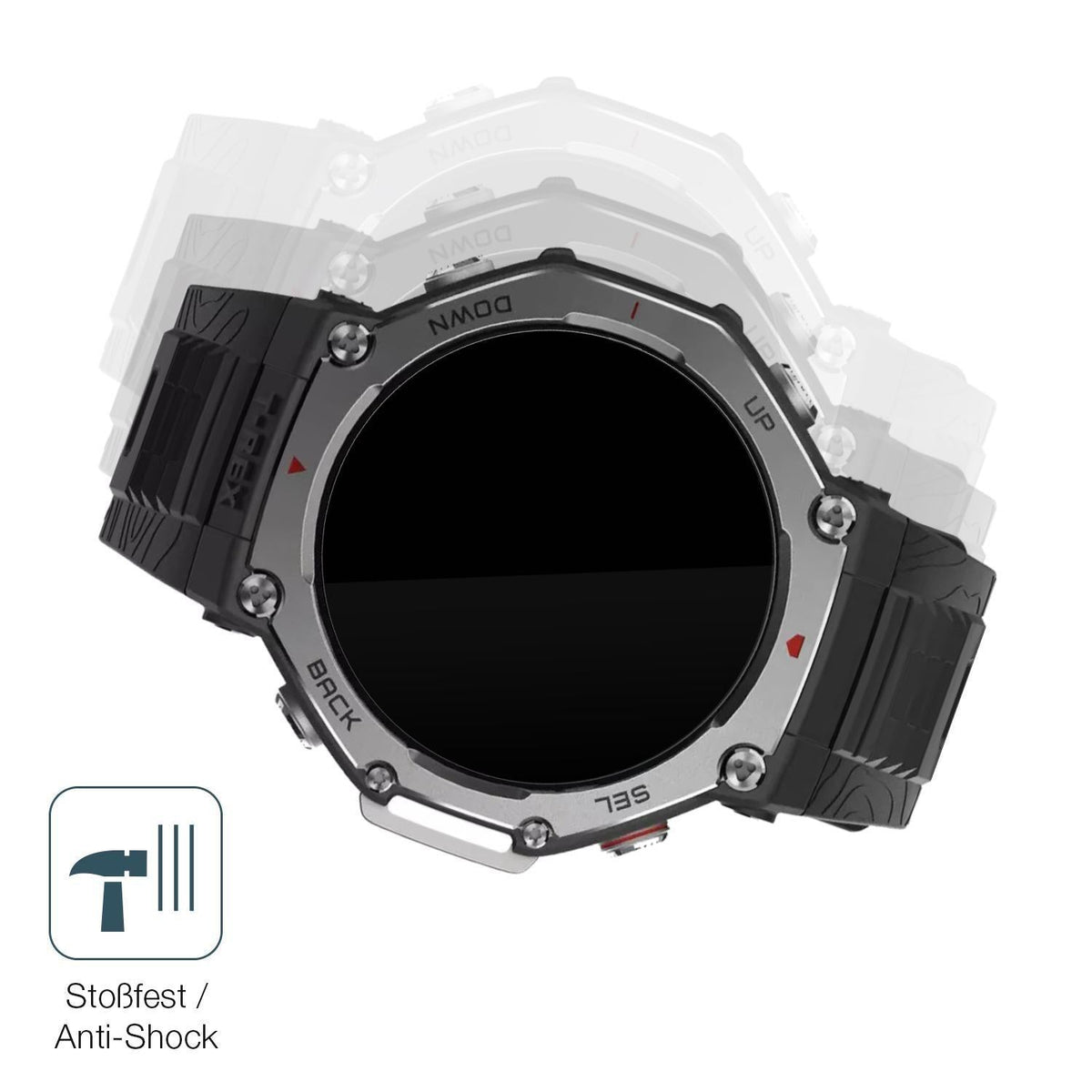 2x 9H Schutzfolie für Amazfit T-Rex 3 Panzerfolie (4)