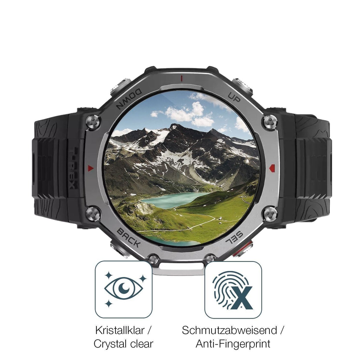 2x 9H Schutzfolie für Amazfit T-Rex 3 Panzerfolie (5)