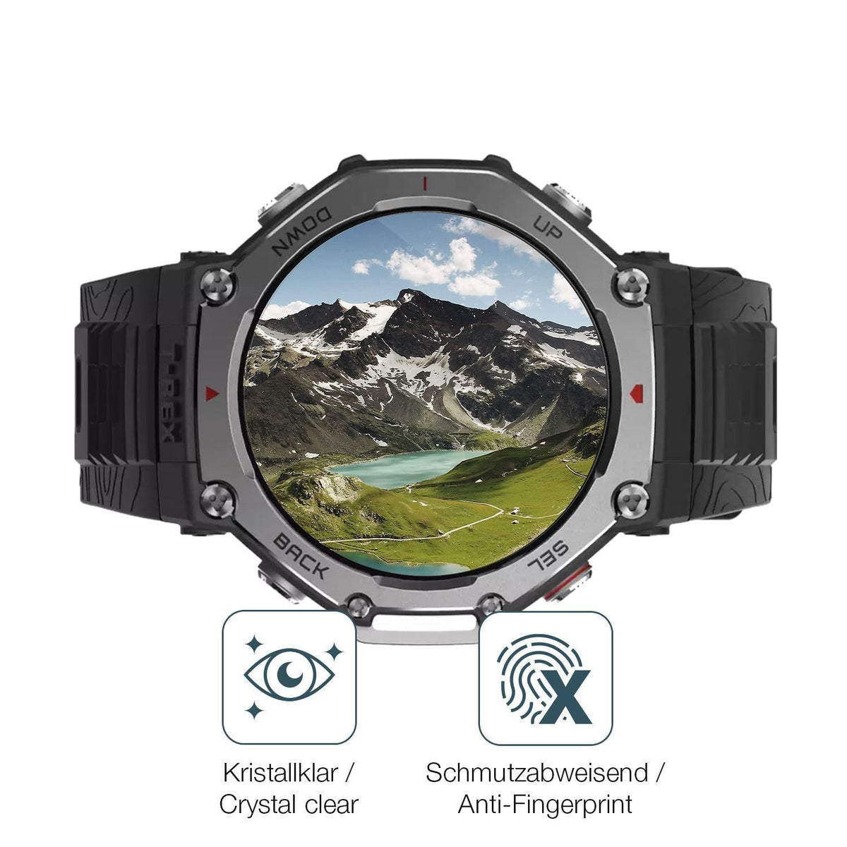 2x 9H Schutzfolie für Amazfit T-Rex 3 Panzerfolie (5)
