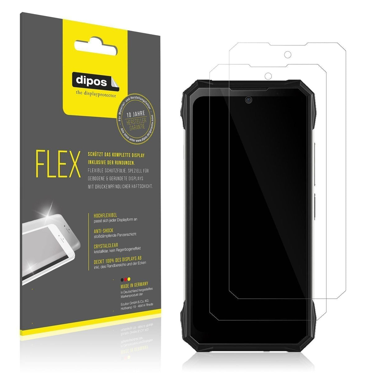 2x 3D Full Cover Schutzfolie für Doogee S89 Pro (1)
