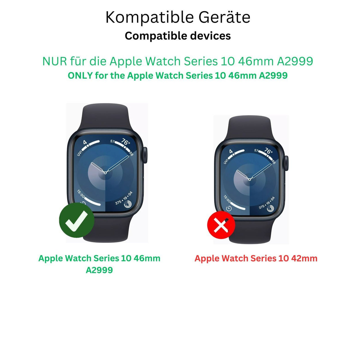 2x Full Cover Schutzfolie matt für Apple Watch Ser (2)