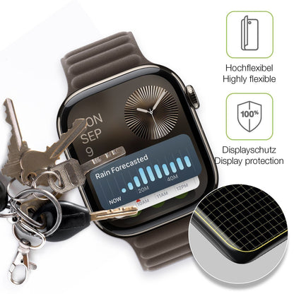 2x Full Cover Schutzfolie matt für Apple Watch Ser (4)