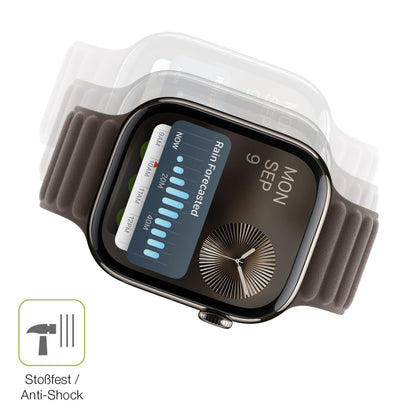2x Full Cover Schutzfolie matt für Apple Watch Ser (5)