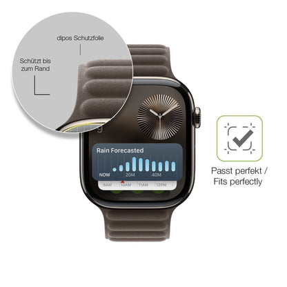 2x Full Cover Schutzfolie matt für Apple Watch Ser (7)