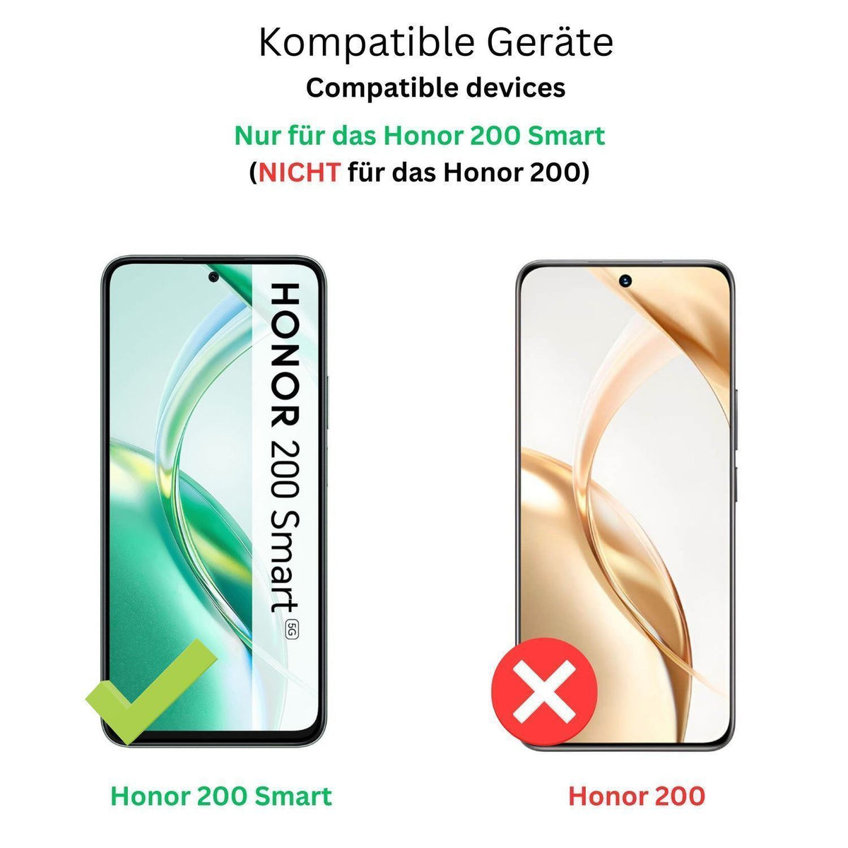 2x 9H Schutzfolie matt für Honor 200 Smart Panzerf (2)