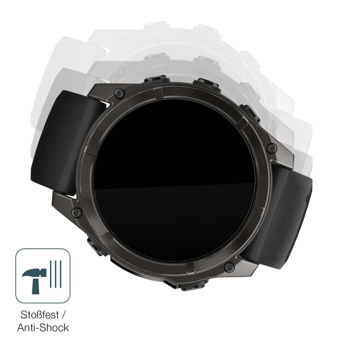 2x 9H Schutzfolie für Garmin Fenix 8 47mm Panzerfo (4)