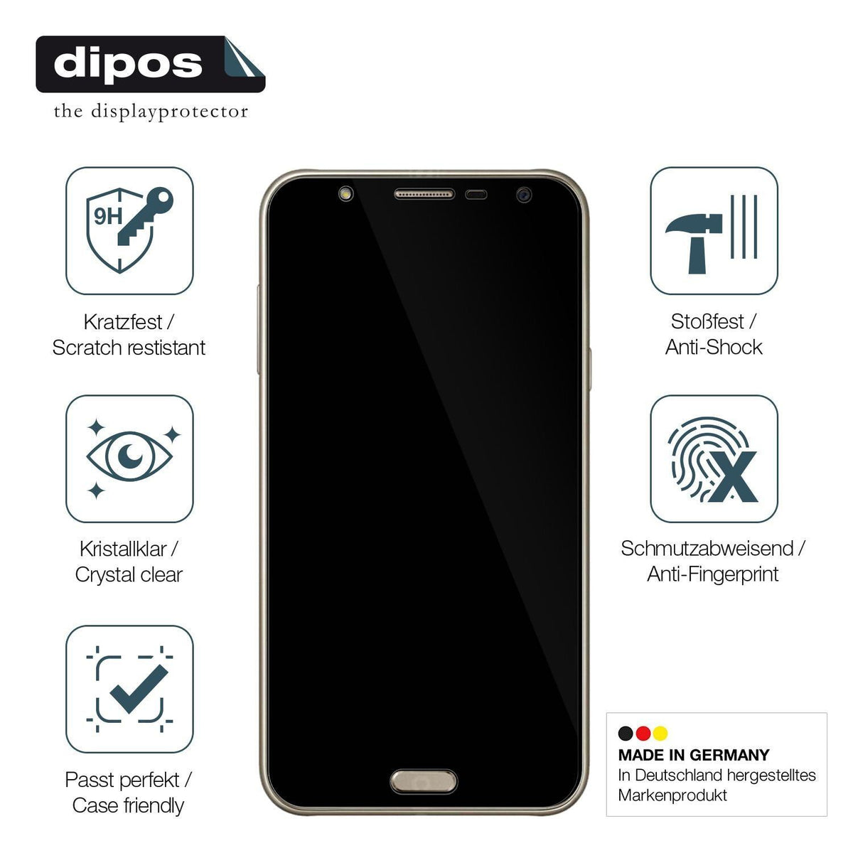 2x 9H Schutzfolie für Samsung Galaxy J7 Neo Panzer (7)