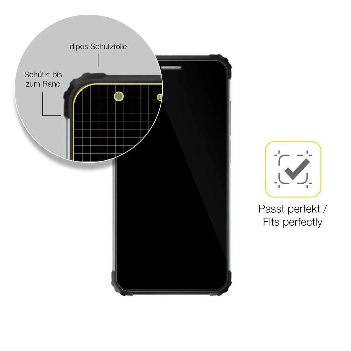 2x 3D Full Cover Schutzfolie für Blackview BV6600E (6)