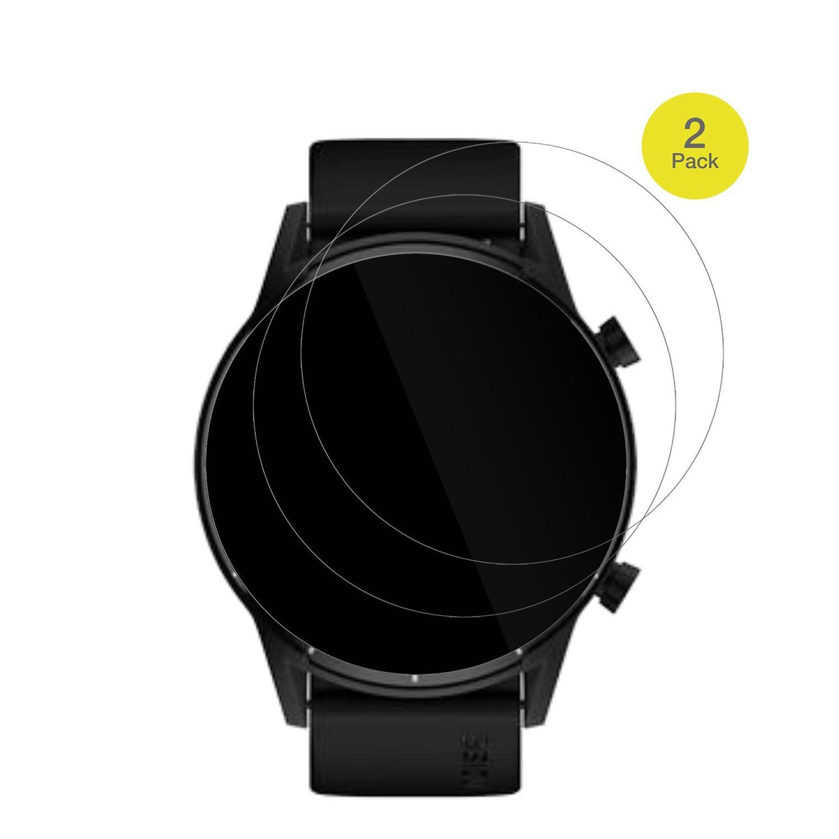 2x 3D Full Cover Schutzfolie für Tecno Watch Pro 2 (2)