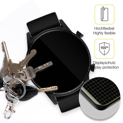 2x 3D Full Cover Schutzfolie für Tecno Watch Pro 2 (3)