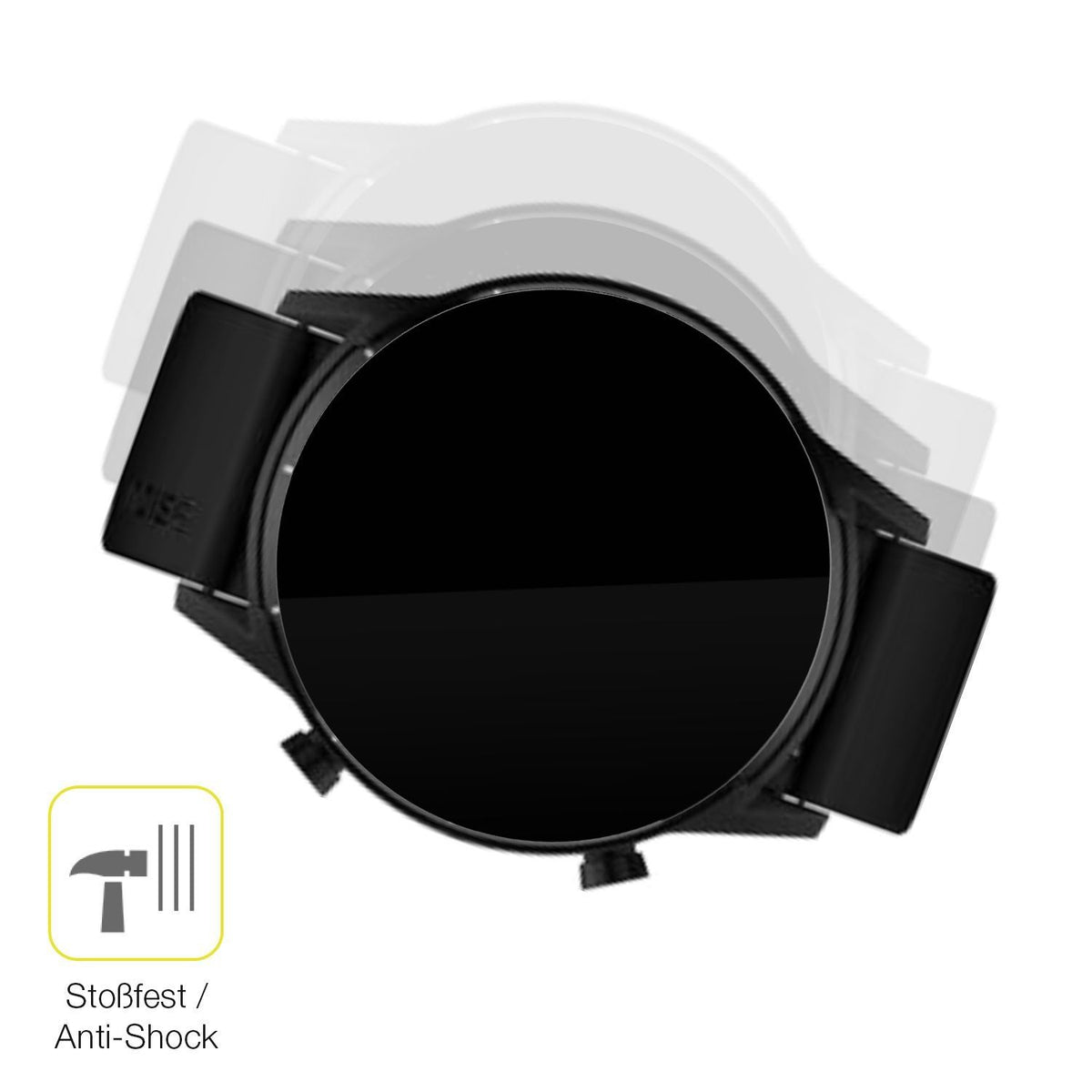 2x 3D Full Cover Schutzfolie für Tecno Watch Pro 2 (4)