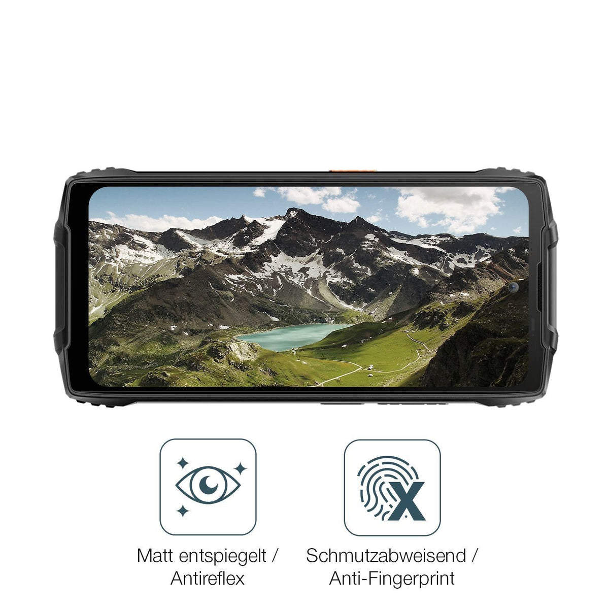2x 9H Schutzfolie matt für Blackview BV8200 Panzer (5)