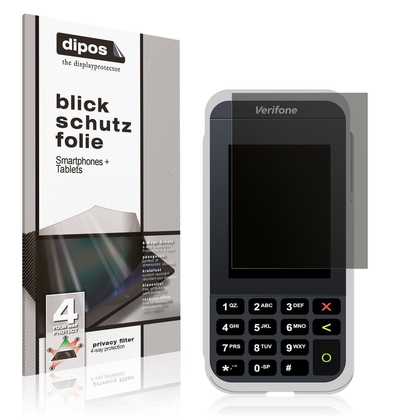Blickschutzfolie für Verifone e285 matt Schutzfoli (1)