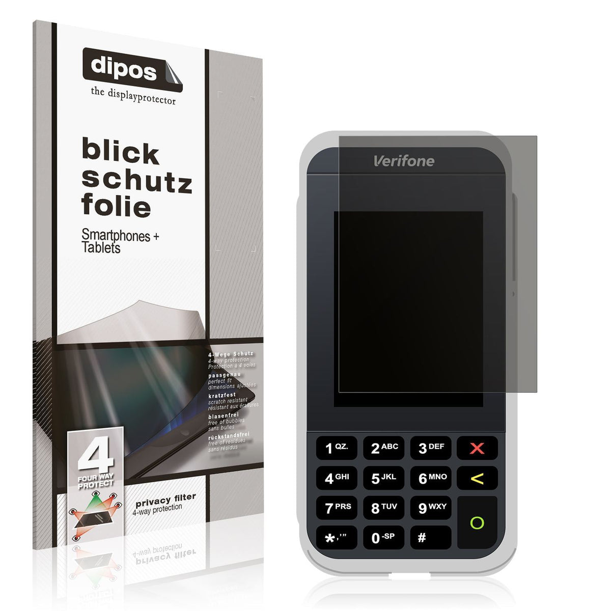 Blickschutzfolie für Verifone e285 matt Schutzfoli (1)