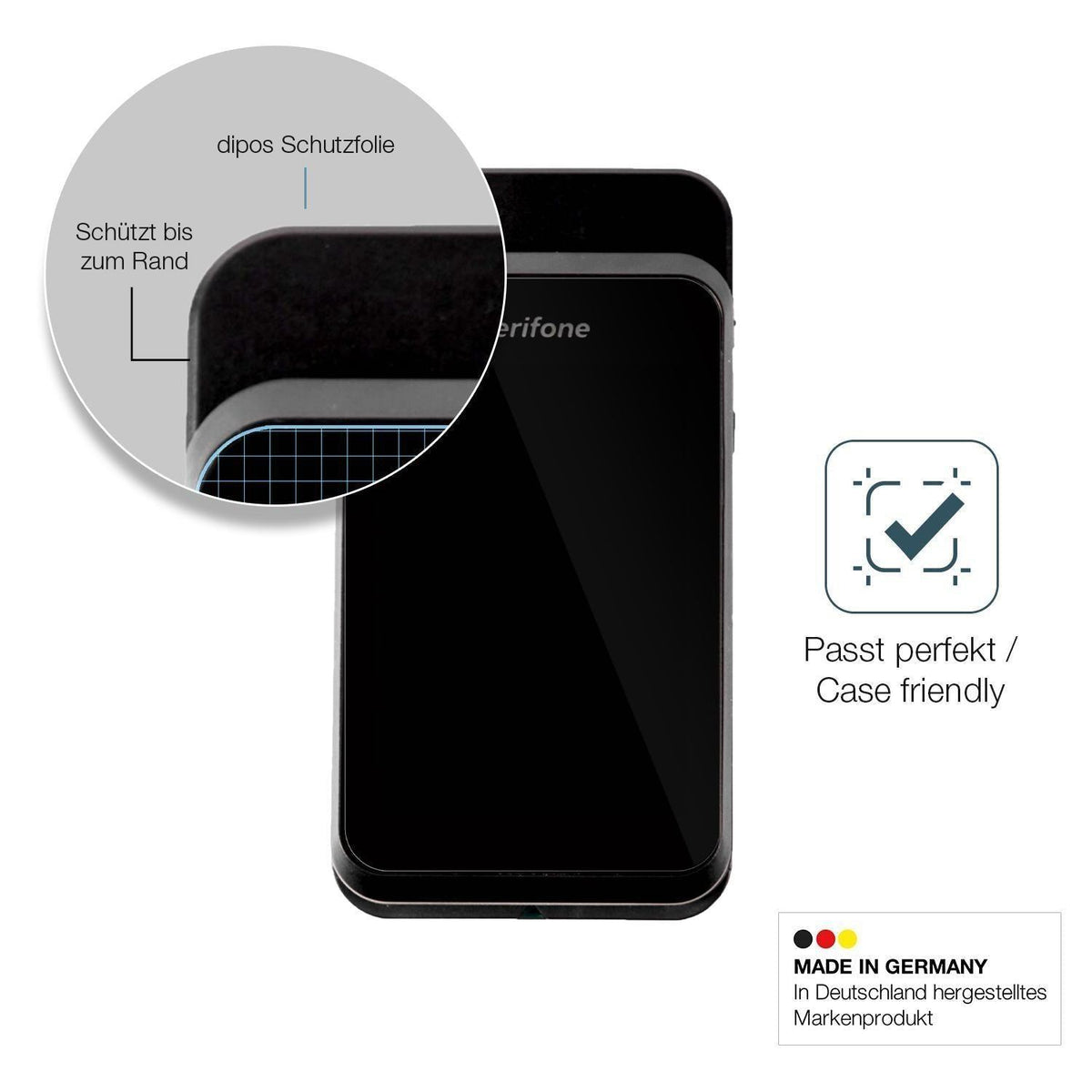 2x 9H Schutzfolie für Verifone e280s Panzerfolie (6)