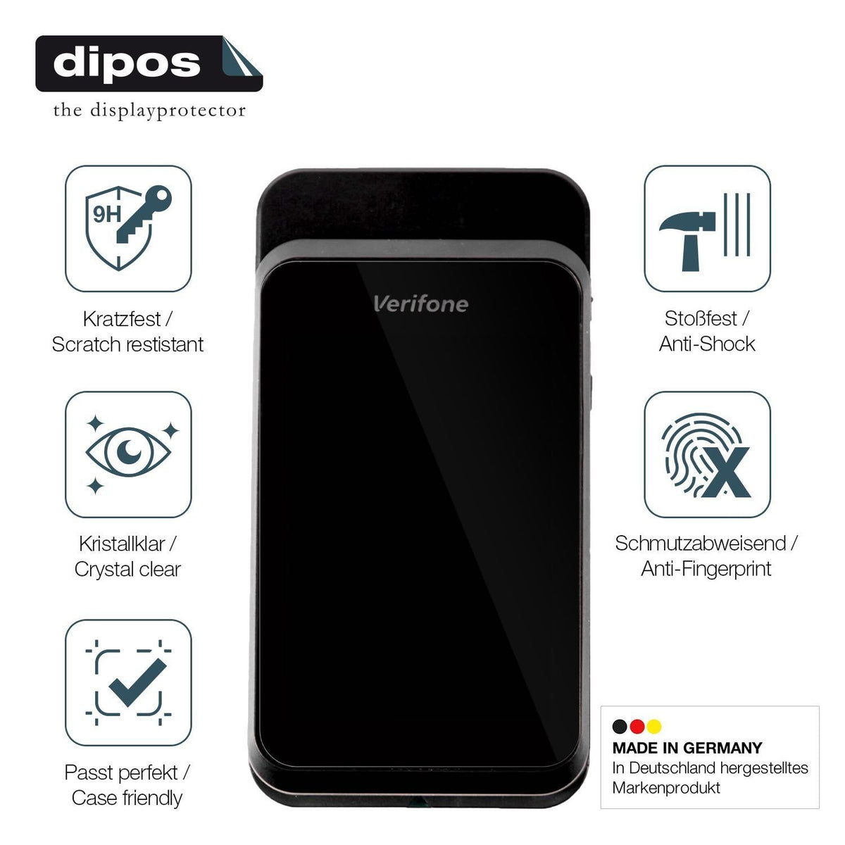 2x 9H Schutzfolie für Verifone e280s Panzerfolie (7)