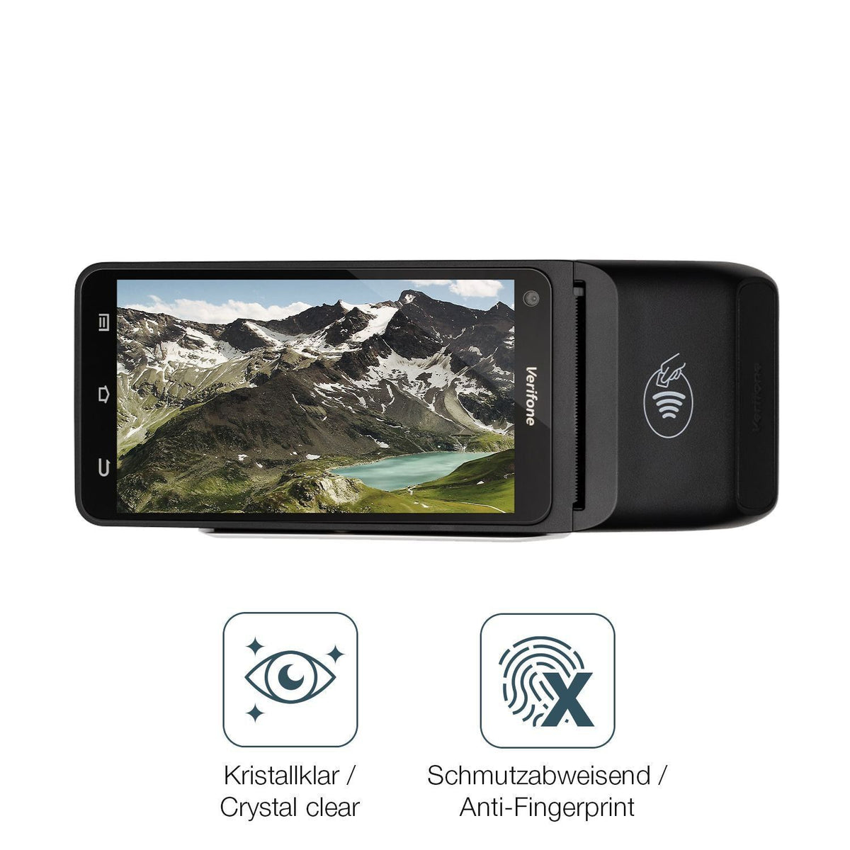 2x 9H Schutzfolie für Verifone T650c Panzerfolie (5)