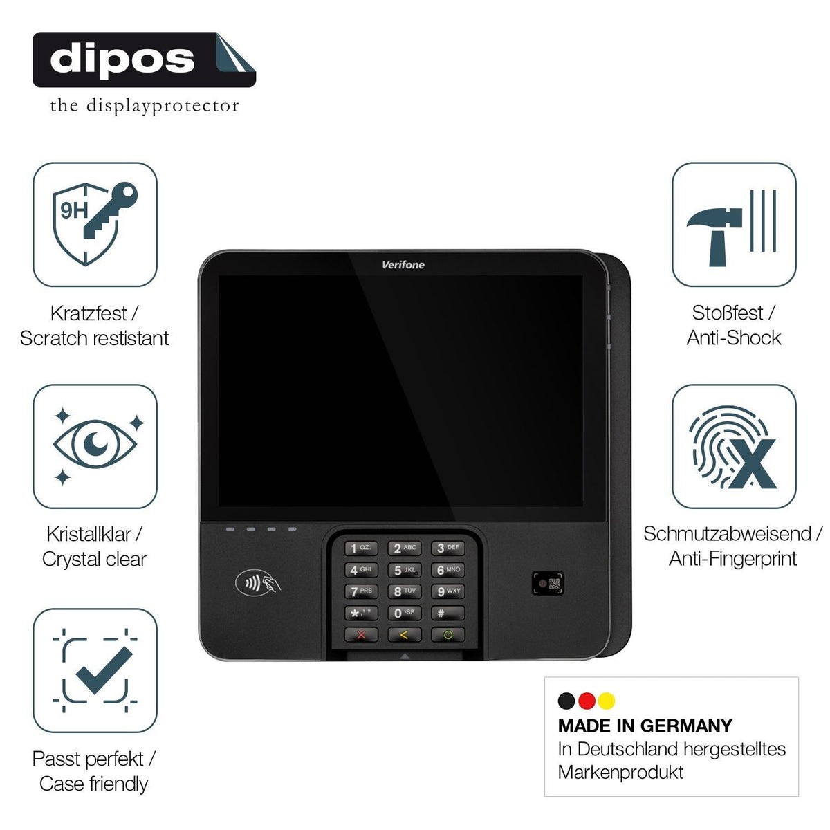2x 9H Schutzfolie für Verifone M440 Panzerfolie (7)