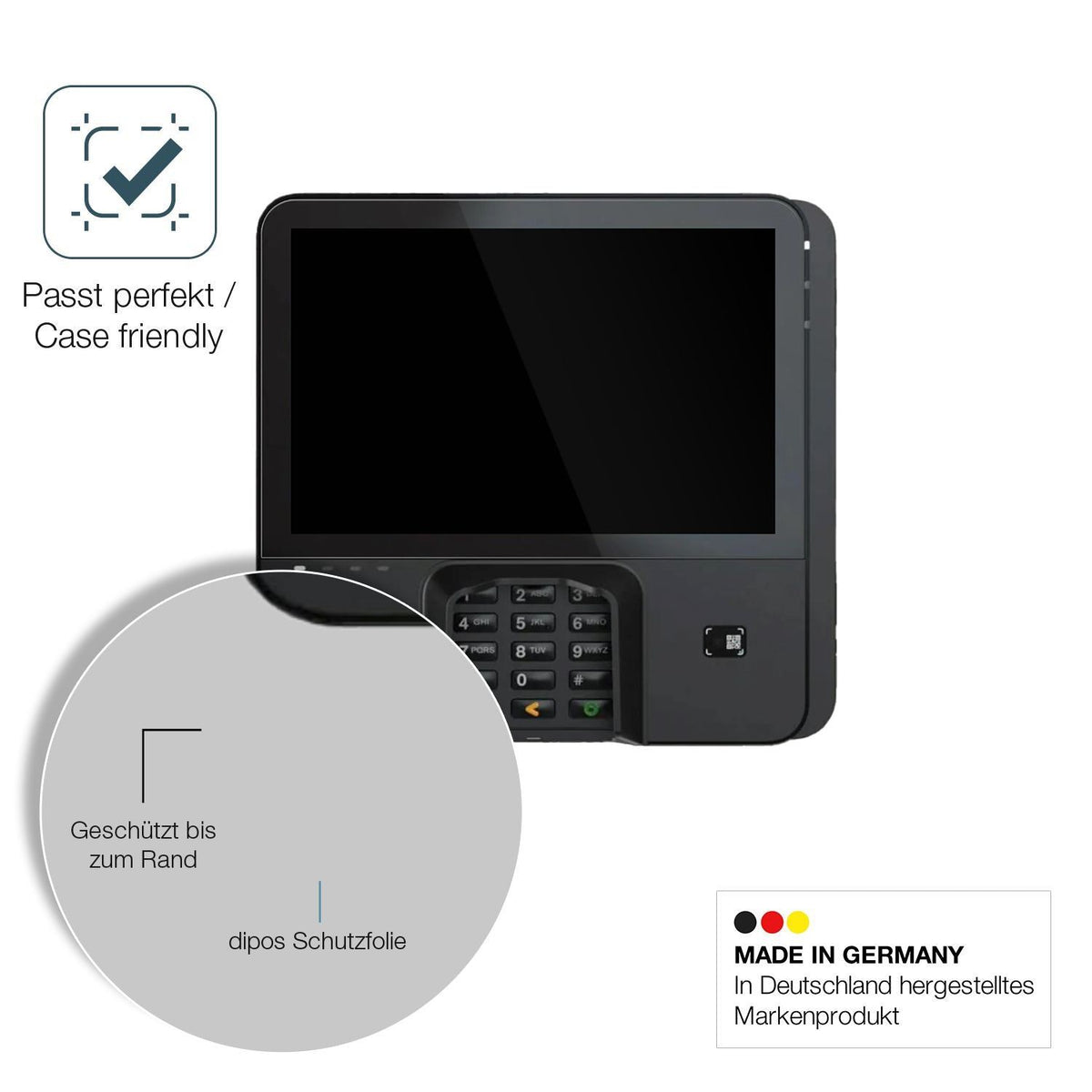 2x 9H Schutzfolie für Verifone M425 Panzerfolie (6)