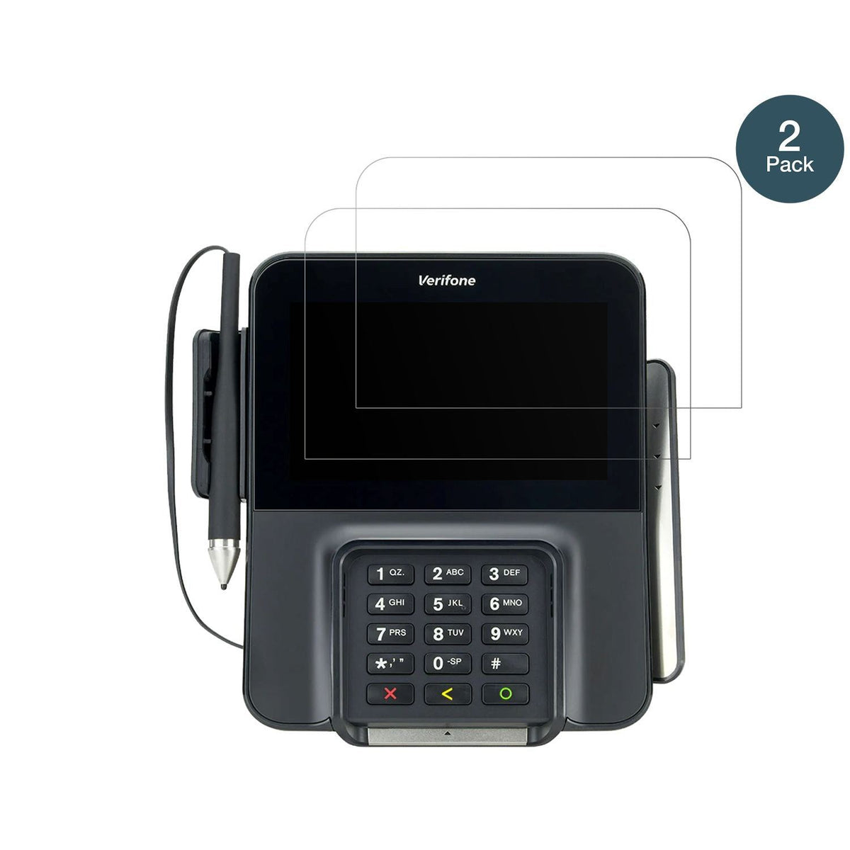 2x 9H Schutzfolie matt für Verifone M400 Panzerfol (2)