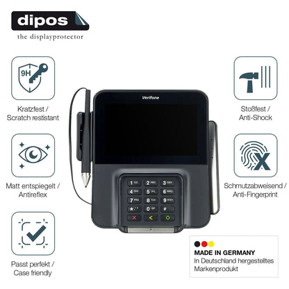 2x 9H Schutzfolie matt für Verifone M400 Panzerfol (7)