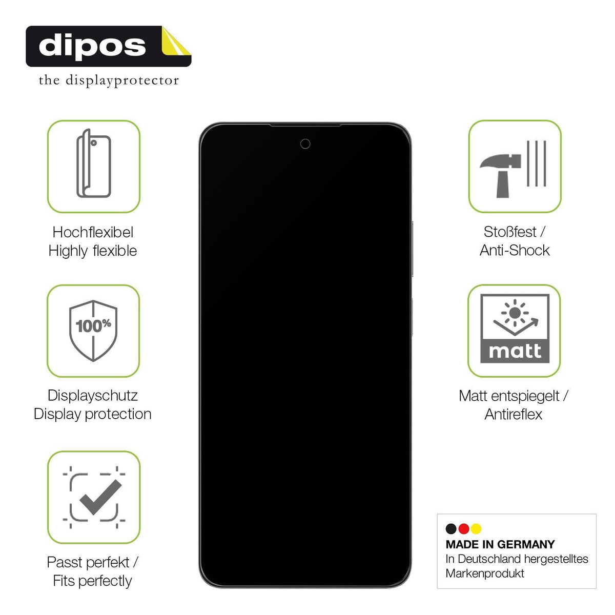 2x Full Cover Schutzfolie matt für Oppo A80 (7)
