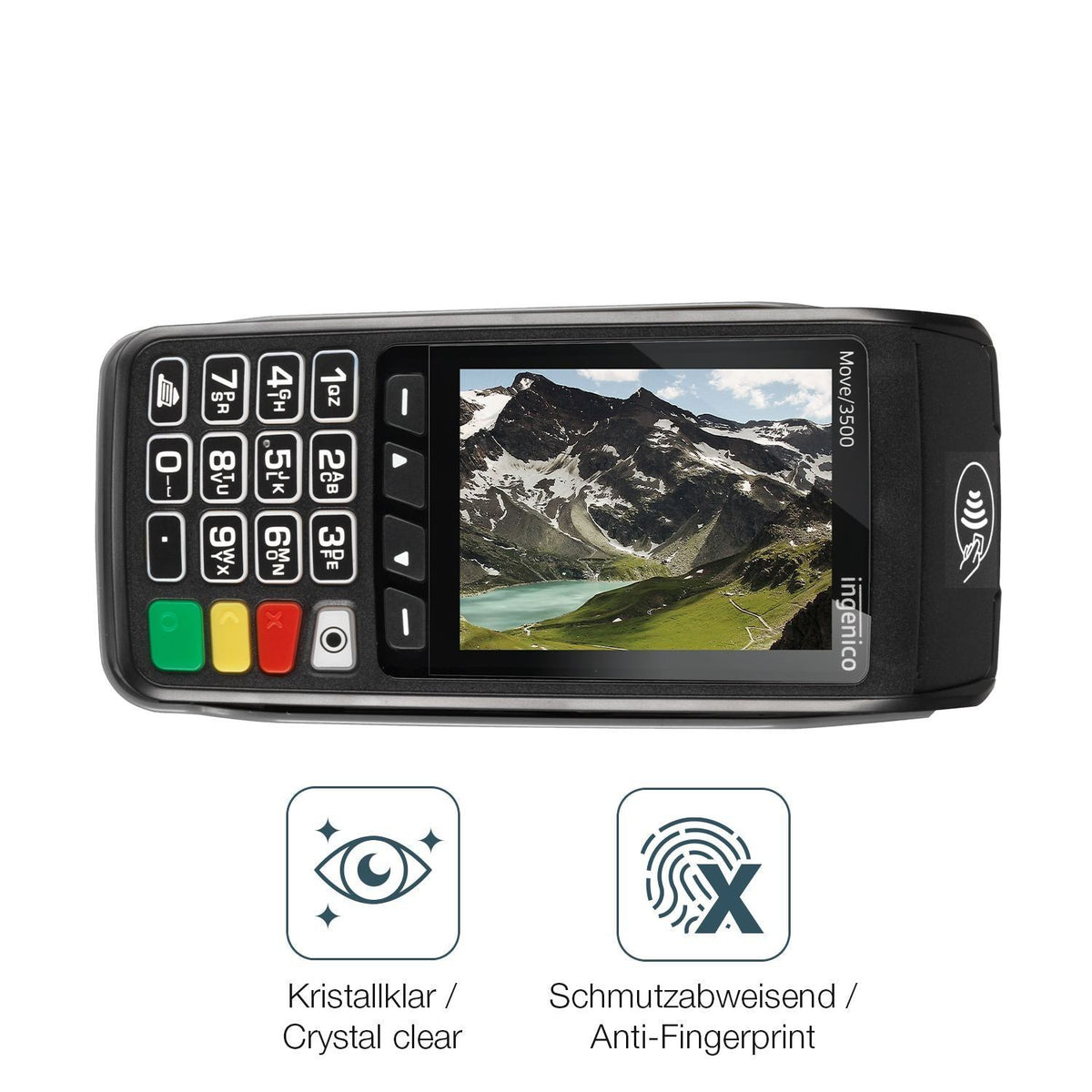 4x 3D Full Cover Schutzfolie für Ingenico Move 350 (4)