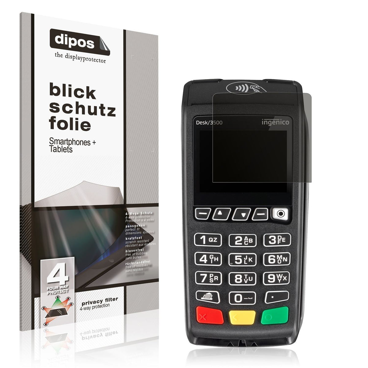Blickschutzfolie für Ingenico Desk 3500 matt Schut (1)