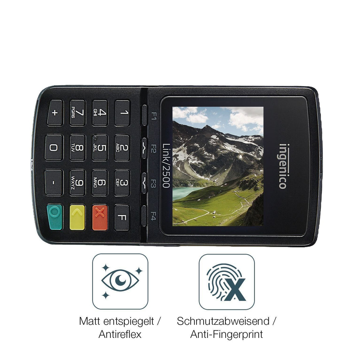 4x Schutzfolie matt für Ingenico Link 2500 Display (4)