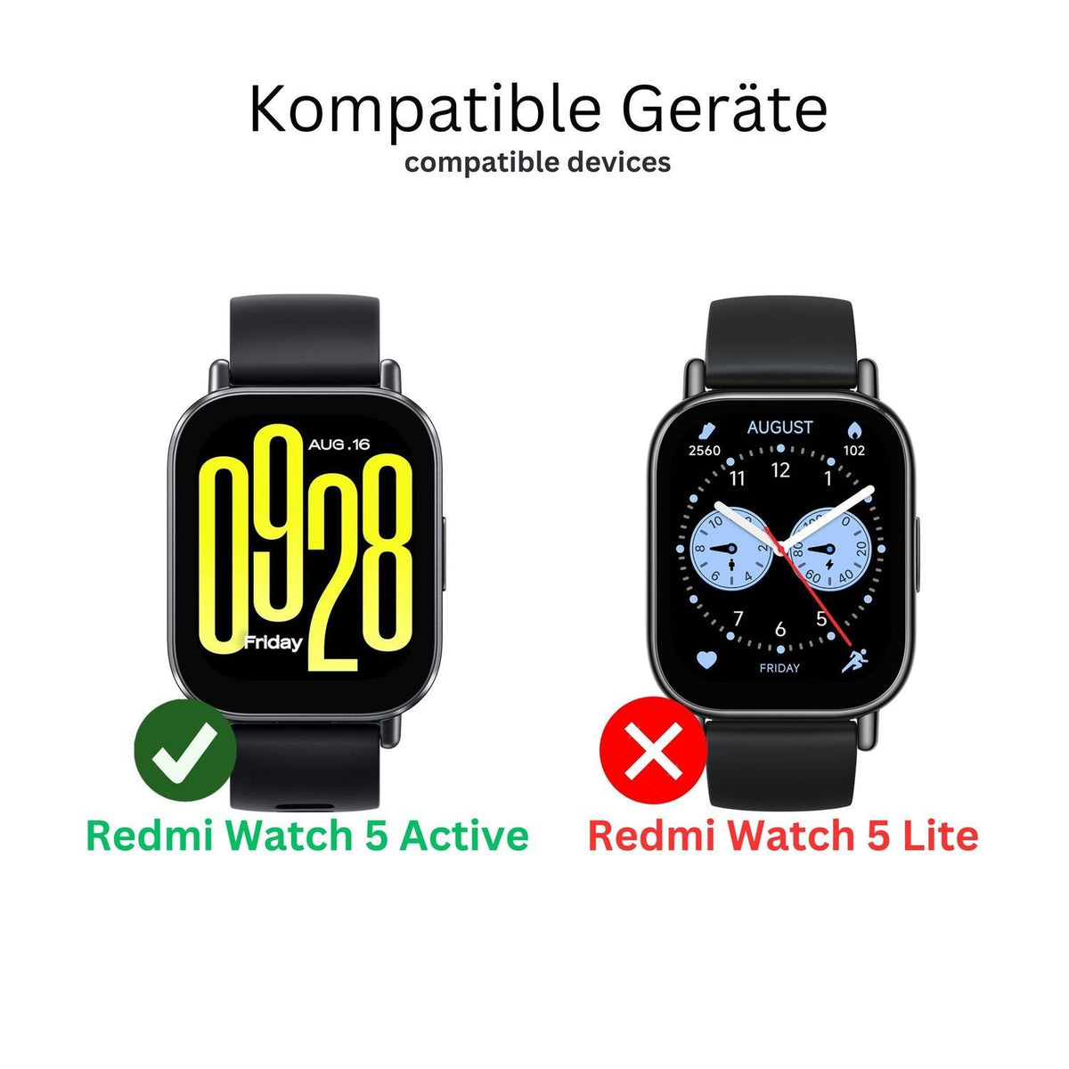 2x 3D Full Cover Schutzfolie für Xiaomi Redmi Watc (8)