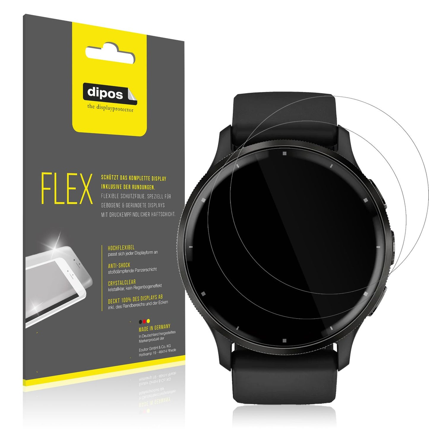 2x 3D Full Cover Schutzfolie für Fitbit Versa 3 (1)