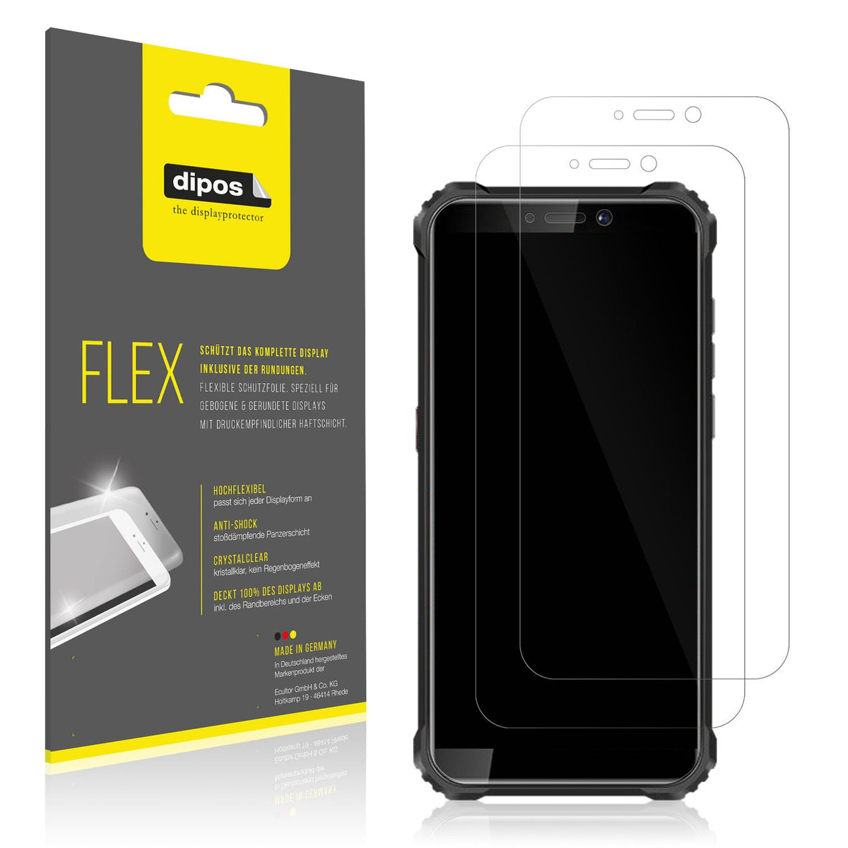 2x 3D Full Cover Schutzfolie für Oukitel WP5 (1)