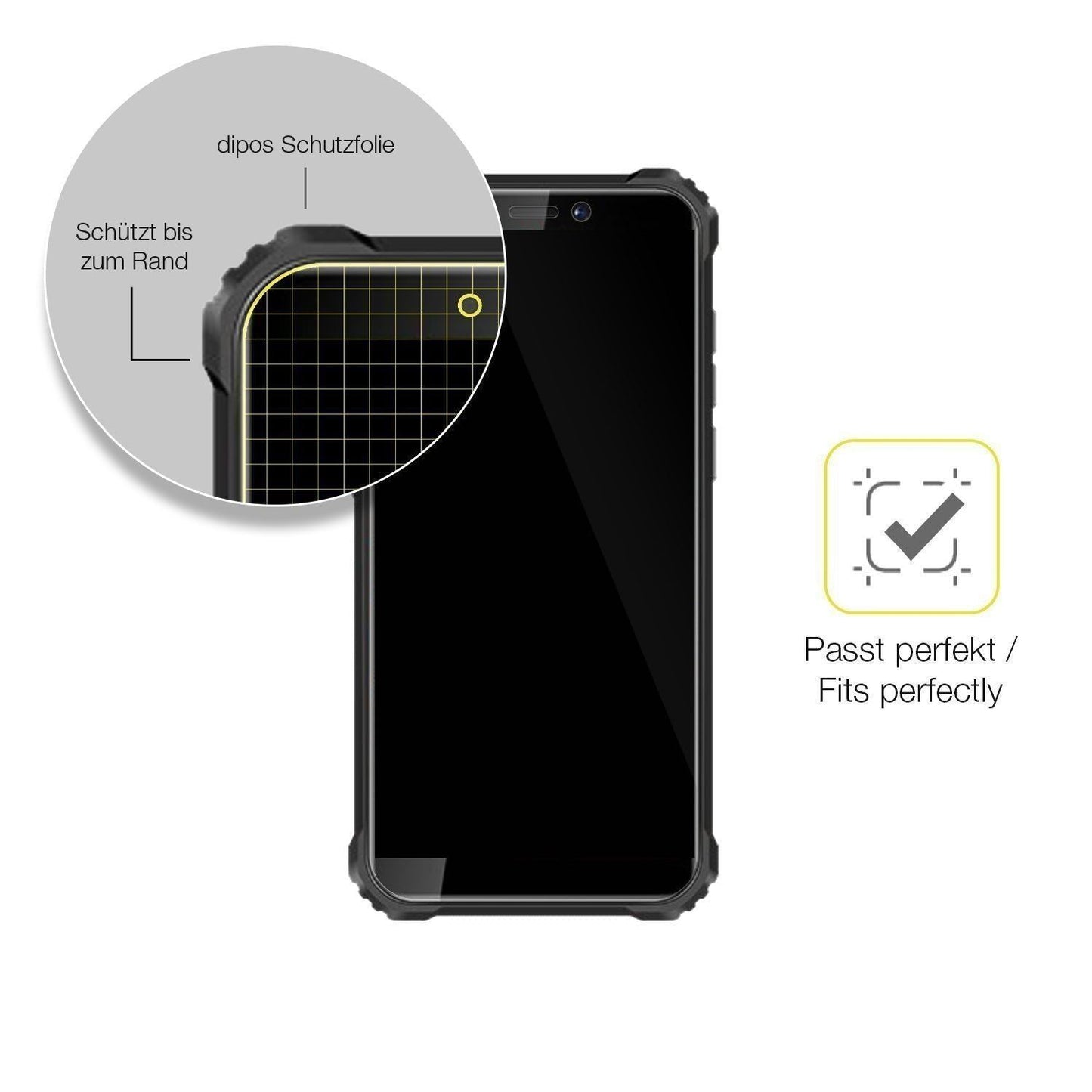 2x 3D Full Cover Schutzfolie für Oukitel WP5 (6)