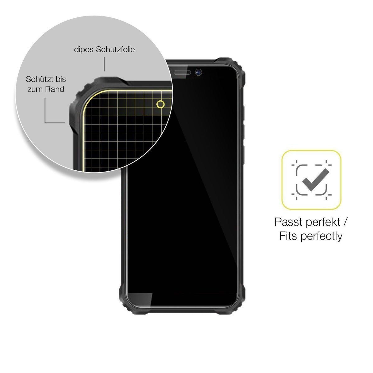 2x 3D Full Cover Schutzfolie für Oukitel WP5 (6)