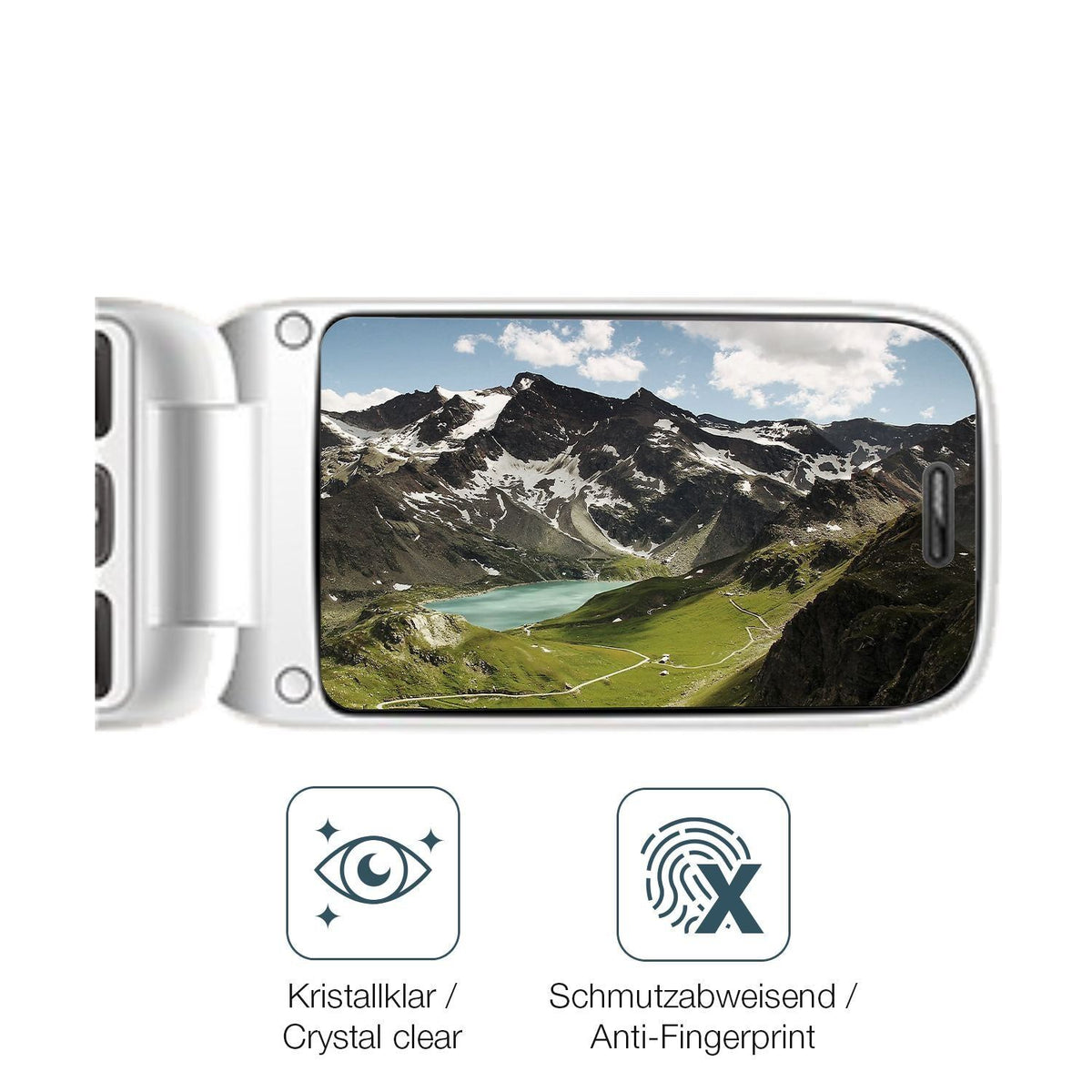 4x Schutzfolie klar für TRUE S70 Seniorenhandy Dis (4)