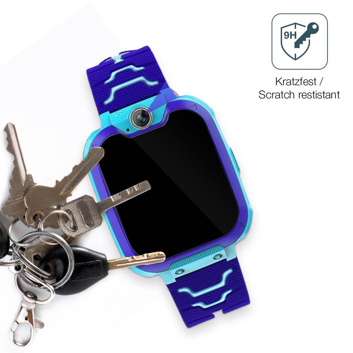 2x 9H Schutzfolie für Jubunrer Bleu Kids Smartwatc (3)