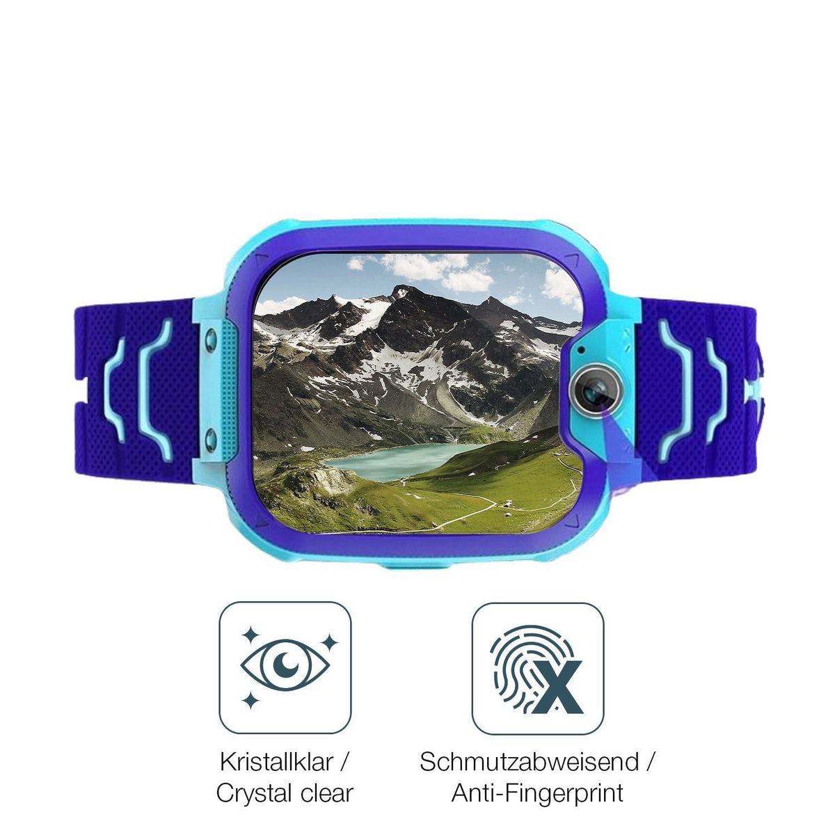 2x 9H Schutzfolie für Jubunrer Bleu Kids Smartwatc (5)
