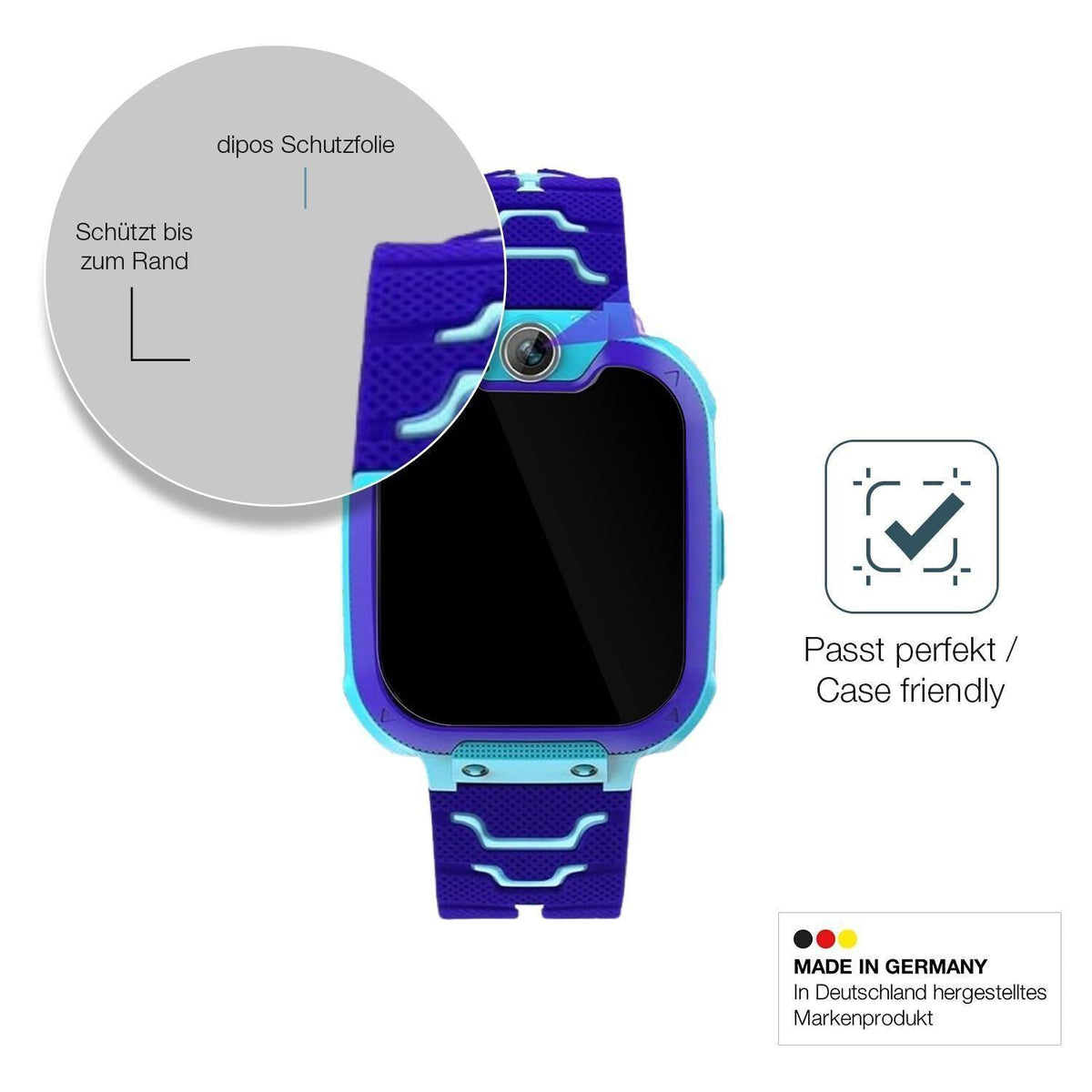 2x 9H Schutzfolie für Jubunrer Bleu Kids Smartwatc (6)