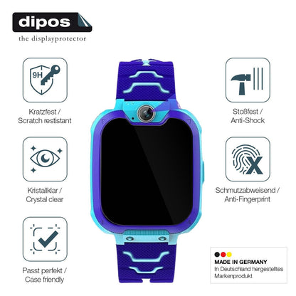 2x 9H Schutzfolie für Jubunrer Bleu Kids Smartwatc (7)
