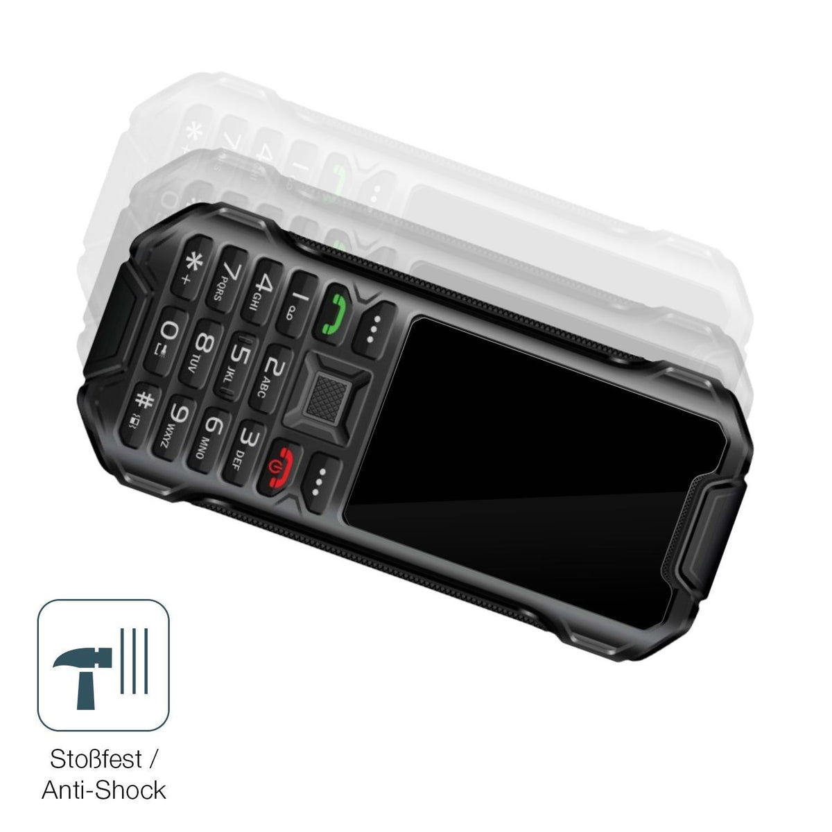 2x 9H Schutzfolie für Telware IP68 Outdoor Handy P (4)