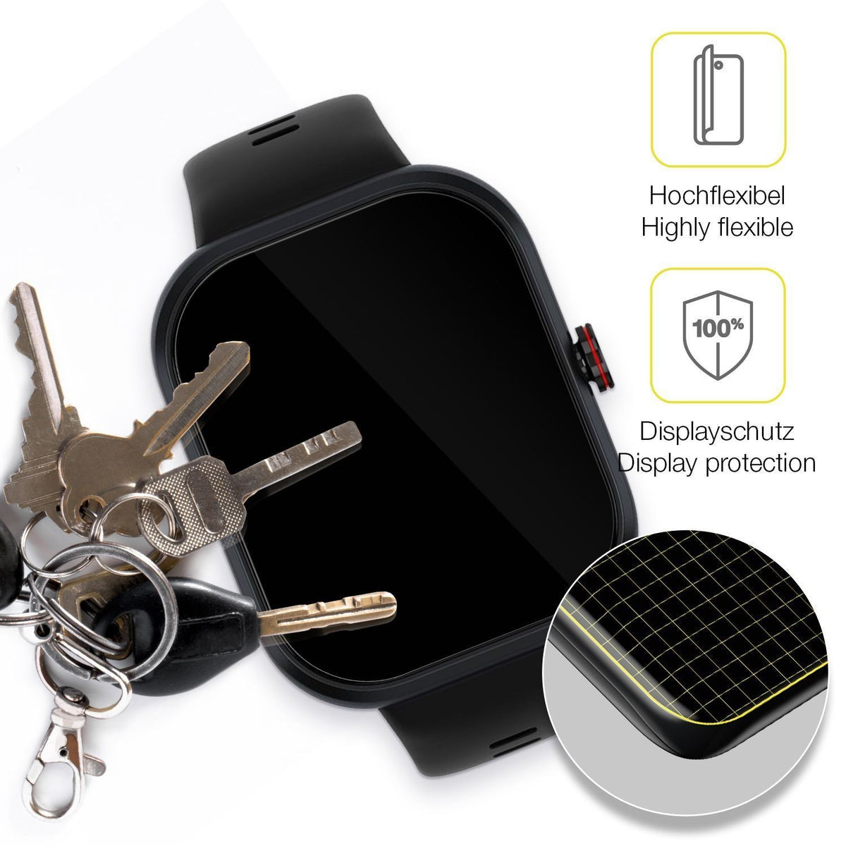2x 3D Full Cover Schutzfolie für Honor Choice Conn (3)