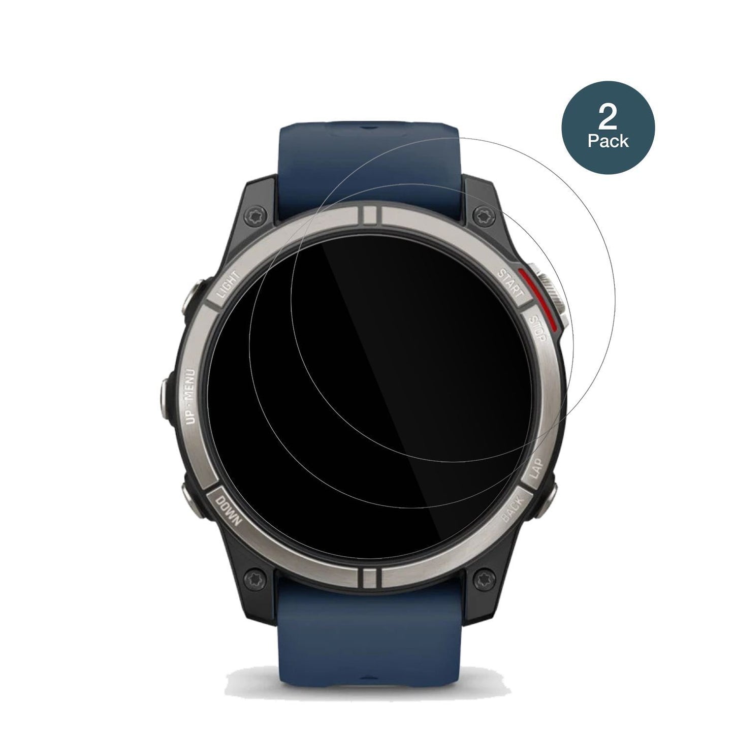 2x 9H Schutzfolie für Garmin quatrix 7 Pro Panzerf (2)