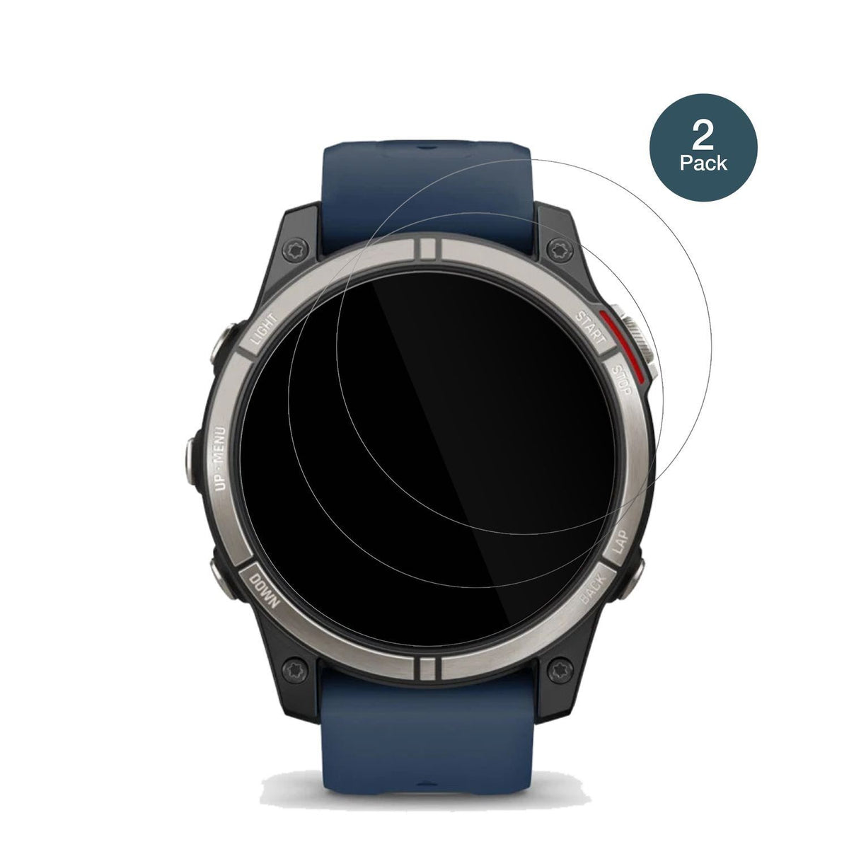 2x 9H Schutzfolie für Garmin quatrix 7 Pro Panzerf (2)