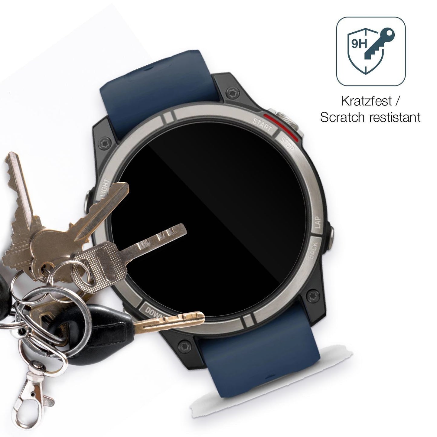 2x 9H Schutzfolie für Garmin quatrix 7 Pro Panzerf (3)