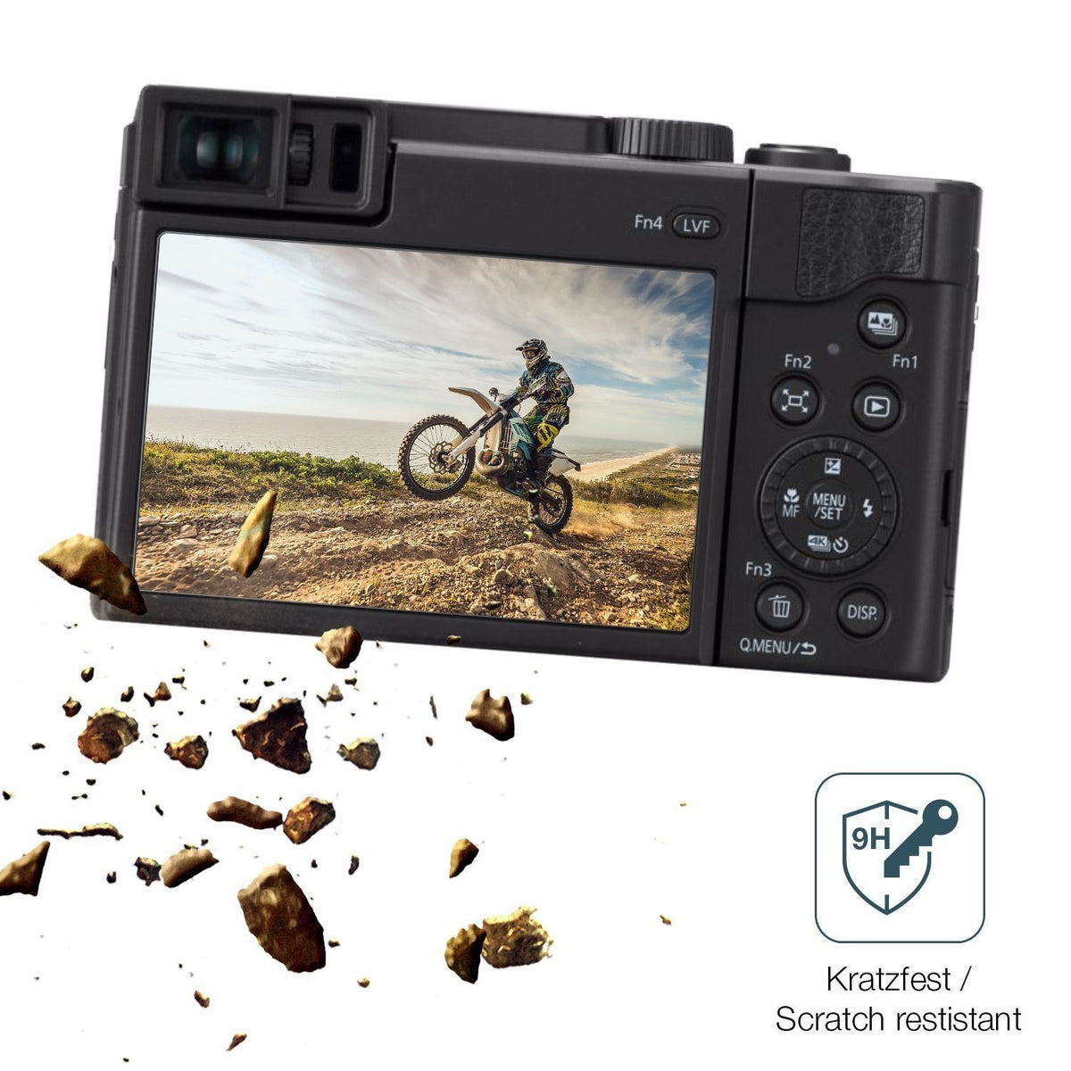 2x 9H Schutzfolie matt für Canon EOS R10 Panzerfol (3)